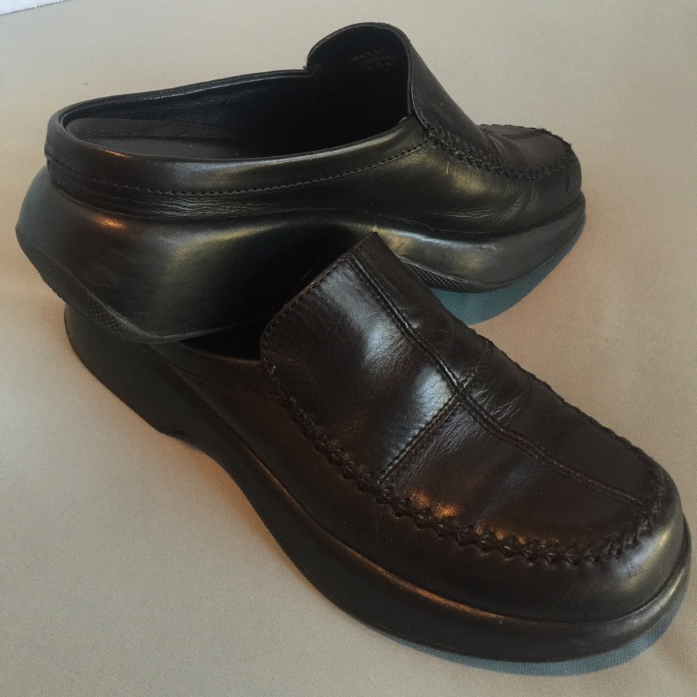 Dansko black leather mules, 40 size